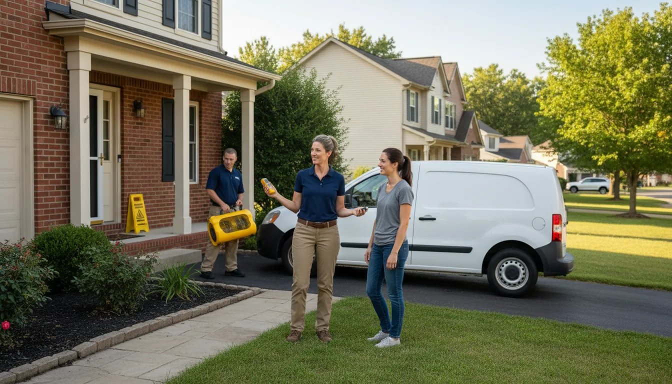 Residential water damage restoration in Hershey, PA